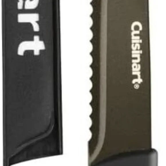 Cuisinart Advantage 10 Piece Ceramic Coated Knife Set with Blade Guards, black - Picture 8 of 8